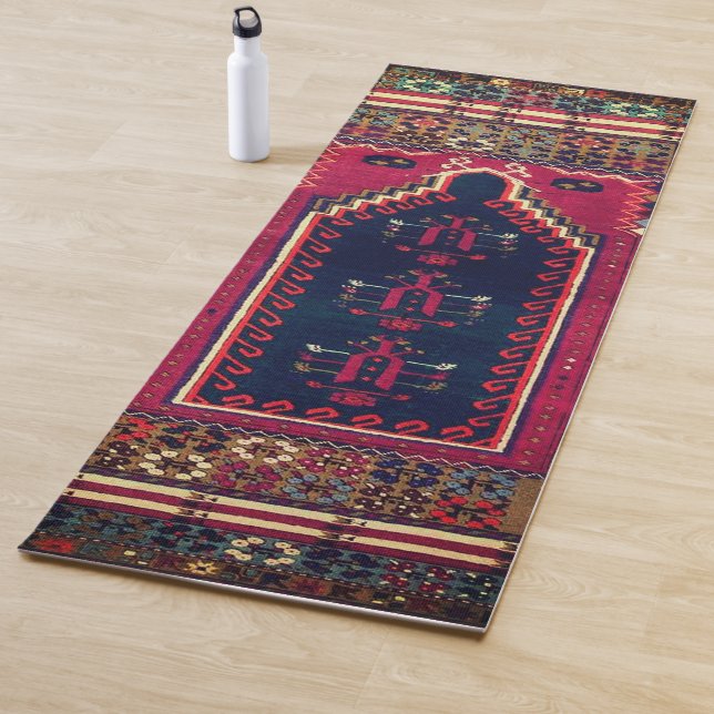 Beautiful Turkish antique rug Yoga Mat (In Situ)