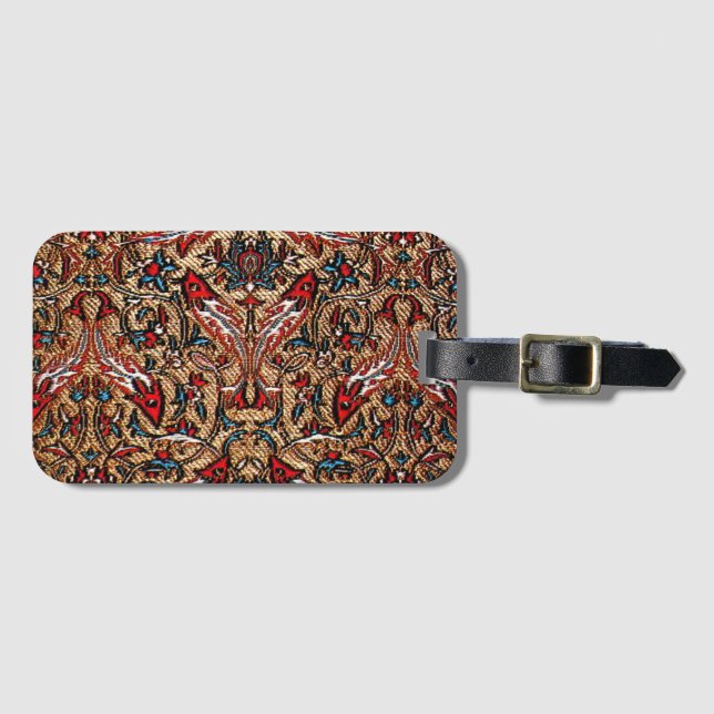 Beautiful turkish design carpet   luggage tag (Front Horizontal)