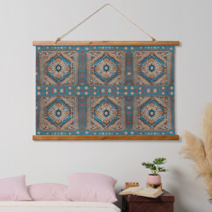 Beautiful Turkish Old Pattern Modern Collection Hanging Tapestry