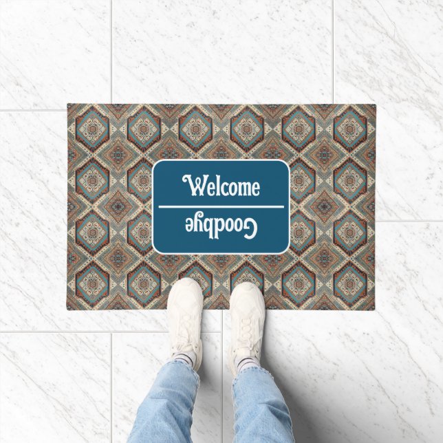 Beautiful Turkish Old Pattern Popular Collection Doormat (Indoor)