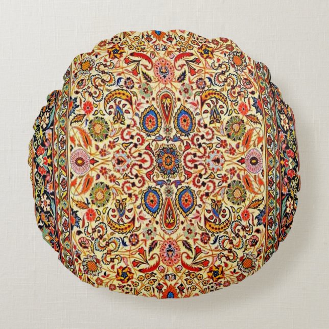 Beautiful Turkish traditional carpet     Round Cushion (Front)