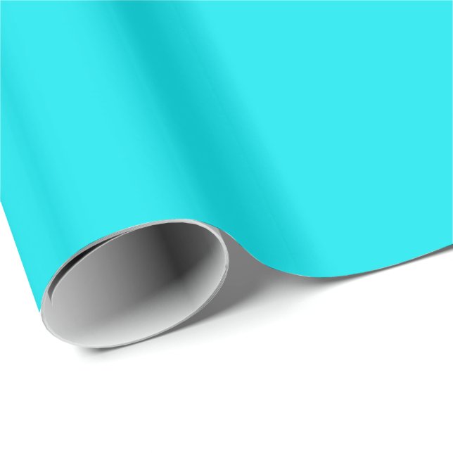 Beautiful Turquoise Gift Wrapping Paper (Roll Corner)