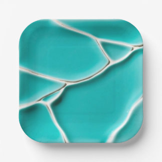 Beautiful Turquoise Paper Plate