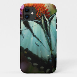 Beautiful Turquoise Swallowtail Butterfly iPhone 11 Case