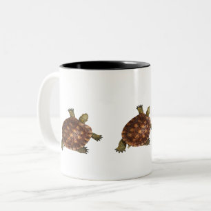 beautiful turtle Two-Tone coffee mug