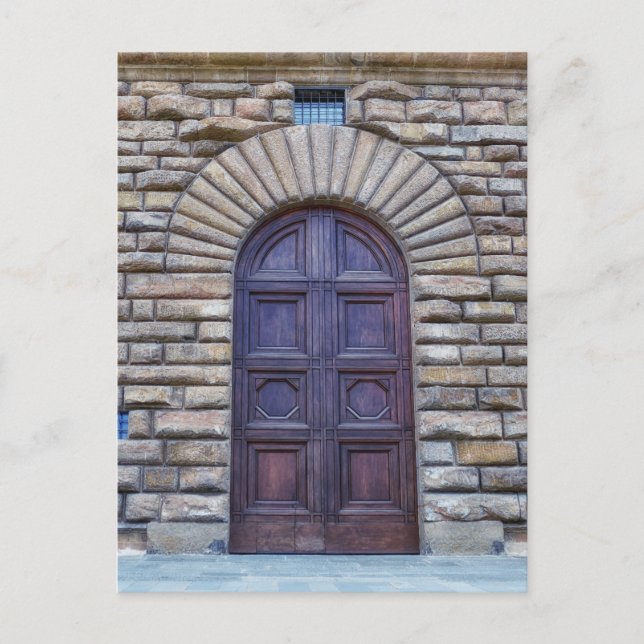 Beautiful Tuscan Door | Florence Italy Postcard (Front)