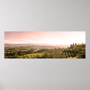 Beautiful tuscan landscape poster