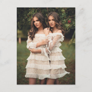 Beautiful Twins Photo Postcard