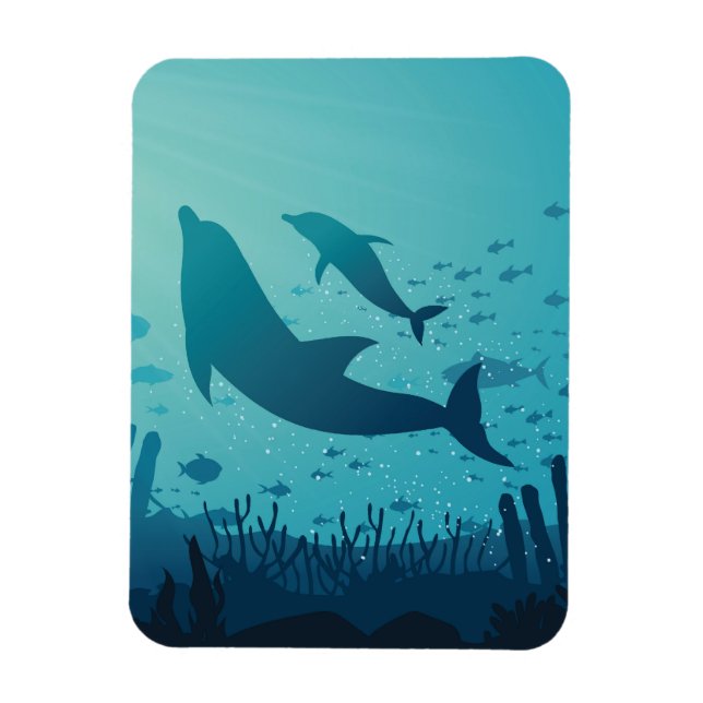  Beautiful Underwater Ocean Magnet (Vertical)