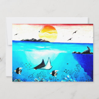 Beautiful Underwater Scene Painting