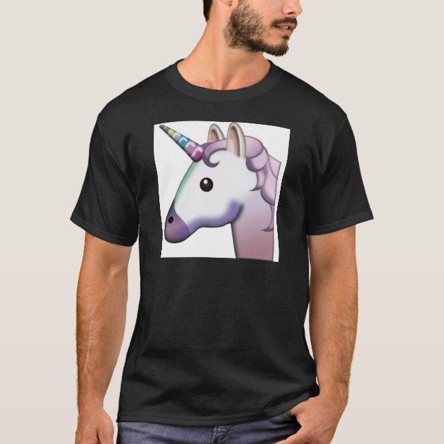 Beautiful Unicorn Emoji T-Shirt (Front)