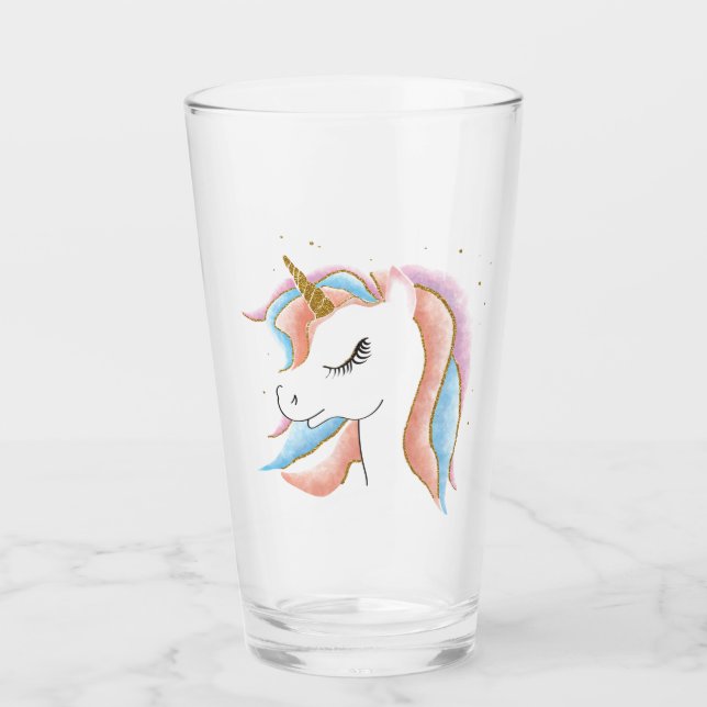 Beautiful Unicorn Glass (Front)