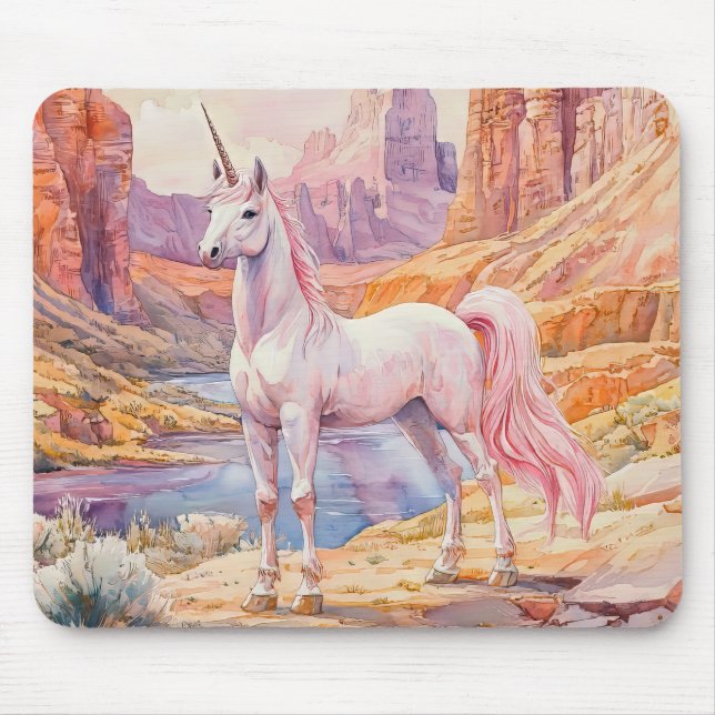 Beautiful Unicorn  Mouse Mat (Front)