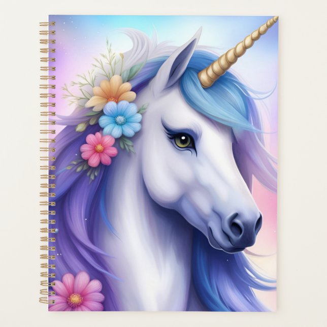 Beautiful Unicorn Planner (Front)