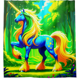 Beautiful Unicorn Shower Curtain
