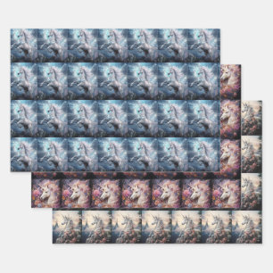 Beautiful Unicorns Wrapping Paper Sheet