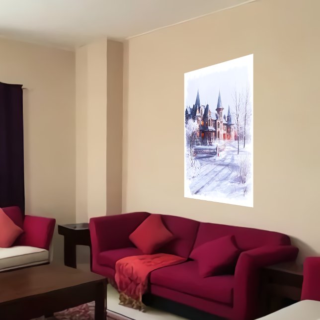 Beautiful unique Mansion | AI Art Poster (Creator Uploaded)