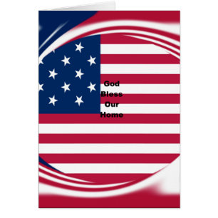 Beautiful USA Flag God Bless Our Home