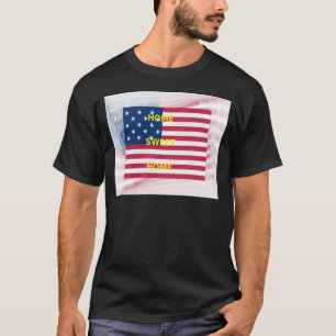 Beautiful USA Flag Home Sweet Home T-Shirt