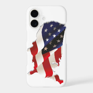 Beautiful USA Flag Map iPhone Case
