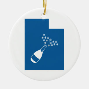 Beautiful Utah Ceramic Tree Decoration