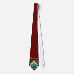 Beautiful Uzbekistan Flag Tie