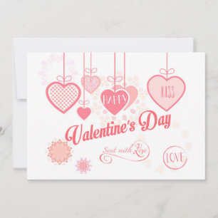 Beautiful Valentine's Day Modern design Boho Holiday Card