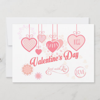 Beautiful Valentine's Day Modern design Boho Holiday Card