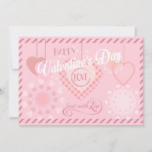 Beautiful Valentine's Day Modern design Boho Holiday Card