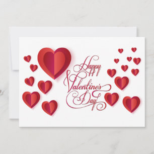 Beautiful Valentine's Day Modern design trendy Holiday Card