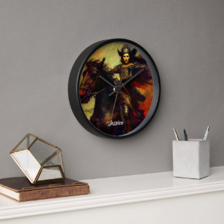 Beautiful Valkyrie on Horseback Clock