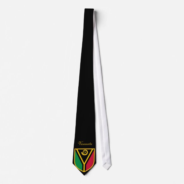 Beautiful Vanuatu Flag Tie (Front)