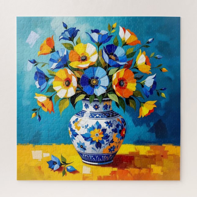 Beautiful Vase of Flowers  Jigsaw Puzzle (Vertical)