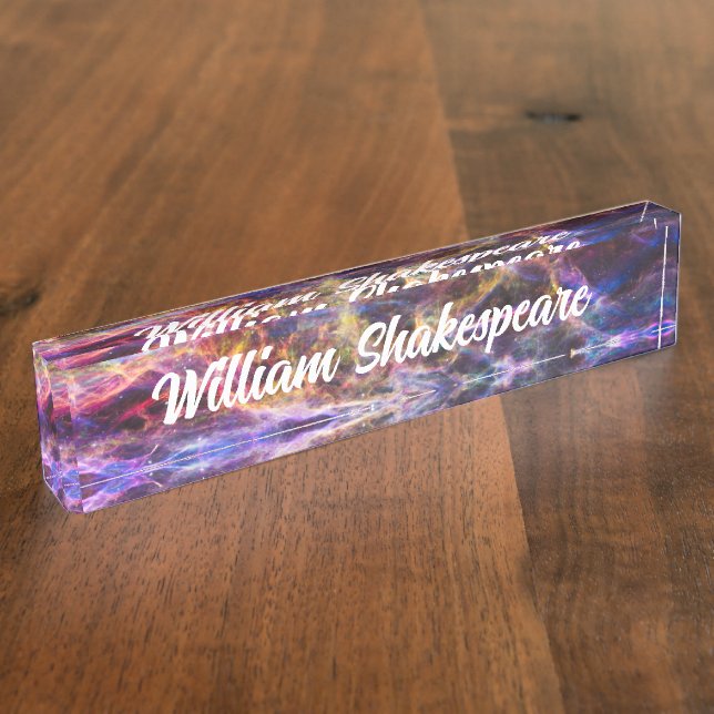 Beautiful Veil Nebula Nameplate (Side)