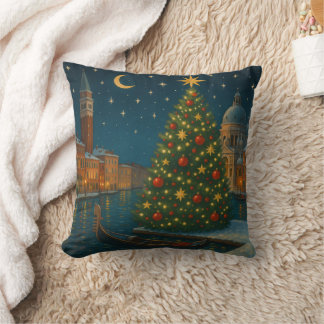 beautiful venice christmas cushion