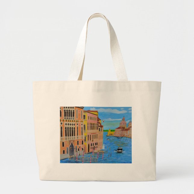 Beautiful Venice Large Tote Bag (Front)