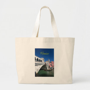 Beautiful Venice, Rialto Bridge Large Tote Bag