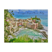 Beautiful Vernazza, Italy Postcard
