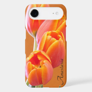 Beautiful Vibrant Orange Tulip Photo Template
