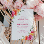 Beautiful Vibrant Spring Summer Floral Wedding Invitation<br><div class="desc">Beautiful Vibrant Spring Summer Floral Wedding Invitation

See matching collection in our Niche and Nest Store</div>