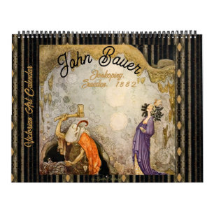 Beautiful Victorian John Bauer Illustrations Calendar