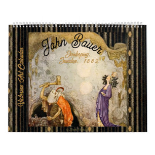 Beautiful Victorian John Bauer Illustrations Calendar