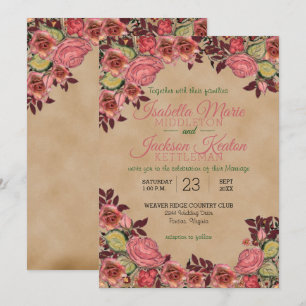 Beautiful Victorian Wedding Invitations