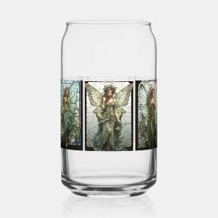 Beautiful Victorian Winged Fairies Stained Glass