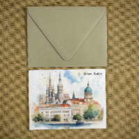 Beautiful Vienna Austria City View Painting