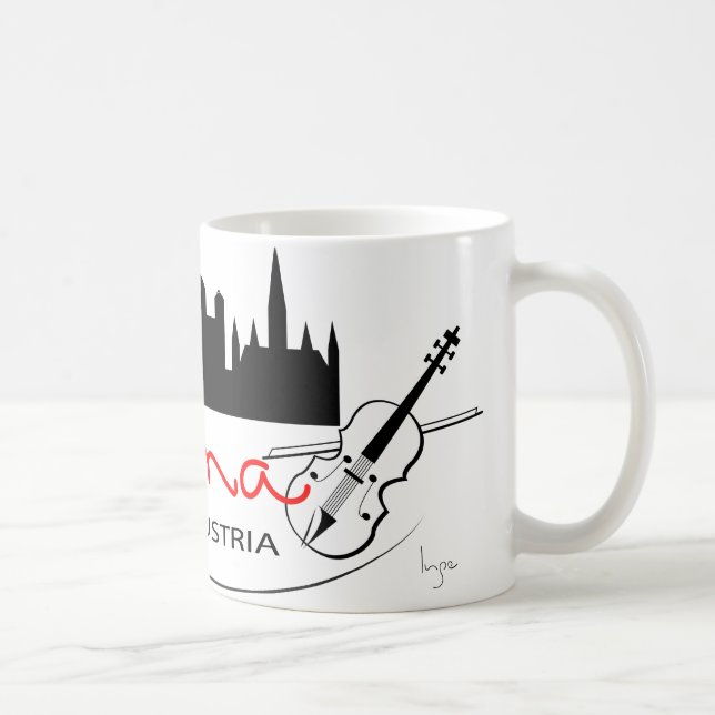 Beautiful Vienna, Austria Coffee Mug (Right)