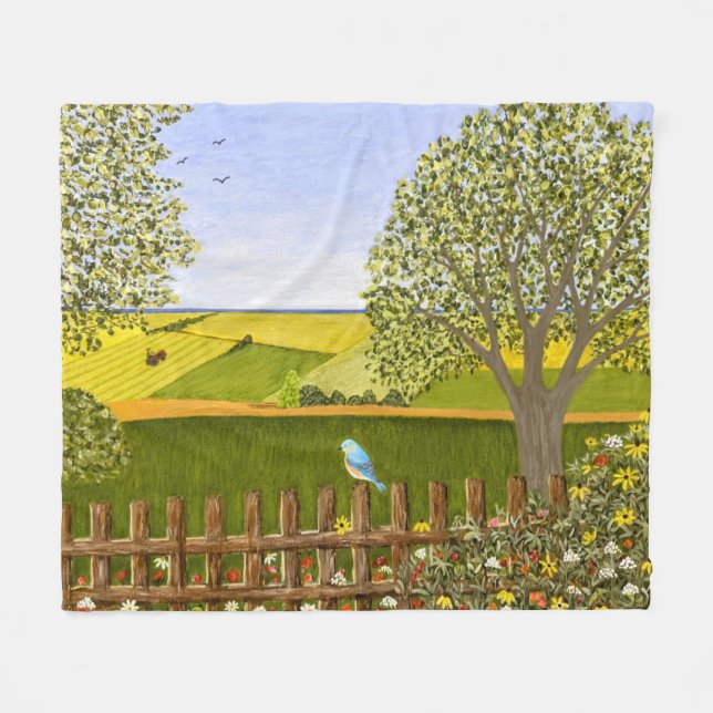 Beautiful View Fleece Blanket (Front (Horizontal))