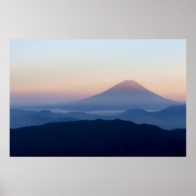 Beautiful view Mt. Fuji, Japan, Sunrise Poster (Front)