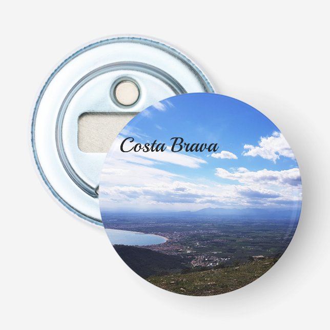 Beautiful view of Costa Brava, Spain Bottle Opener (Front)