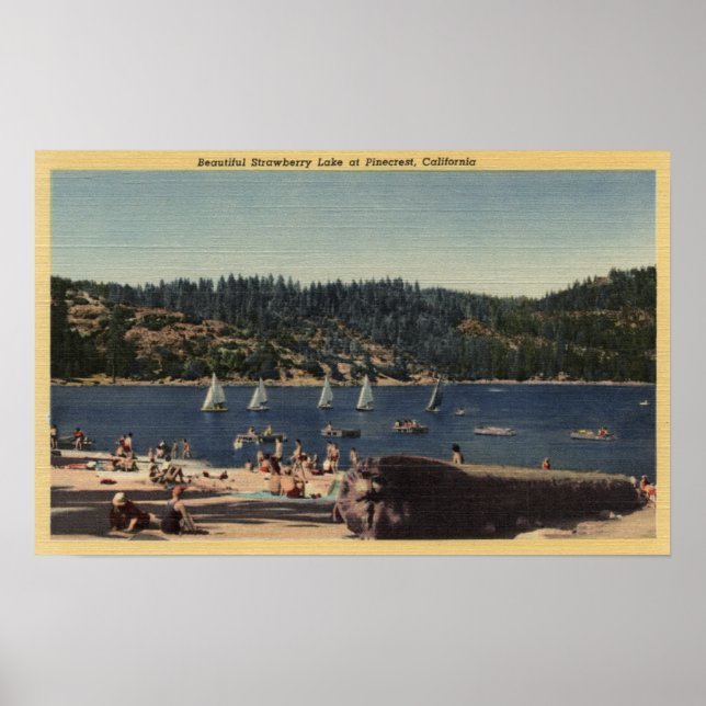 Beautiful View of Strawberry Lake Poster (Front)